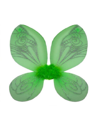 Alitas verde de mariposa