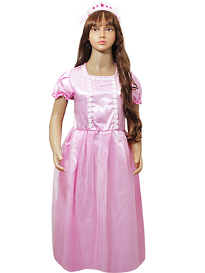 disfraz princesa rosado