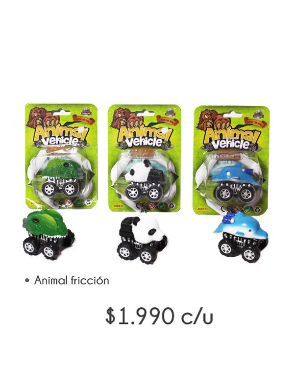 Animal fricción choco choco disfraces juguetes